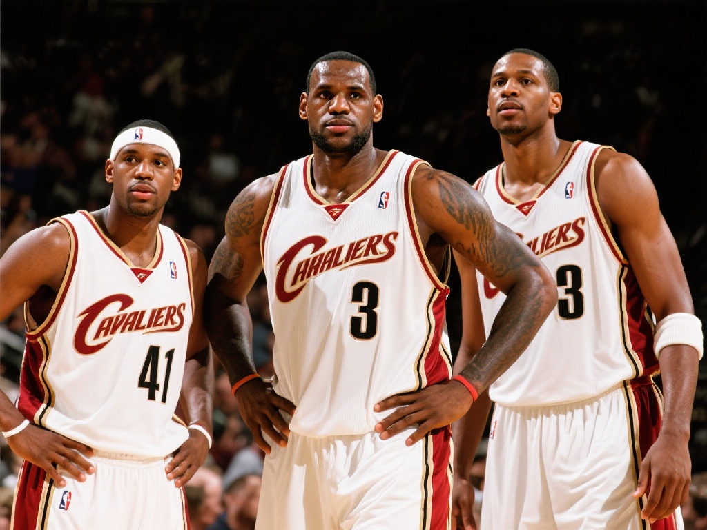 骑士队61胜辉煌阵容揭秘:詹姆斯携手奥尼尔与莫-威廉姆斯 每一个球员无论在球场上的角色大小,都为球